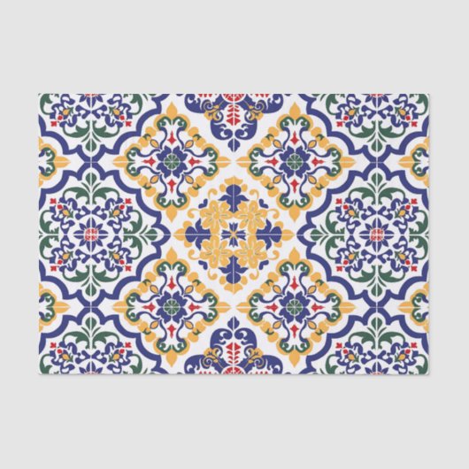 Mexican Talavera Pattern Tissuepapier (Voorkant)