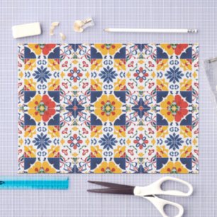Mexican Talavera Pattern Tissuepapier