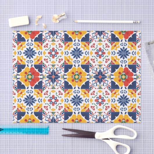 Mexican Talavera Pattern Tissuepapier (Craft)