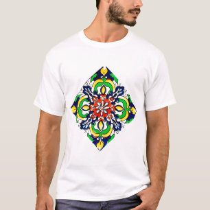 Mexican Talavera Terracotta Tegel Design No. 7 T-shirt