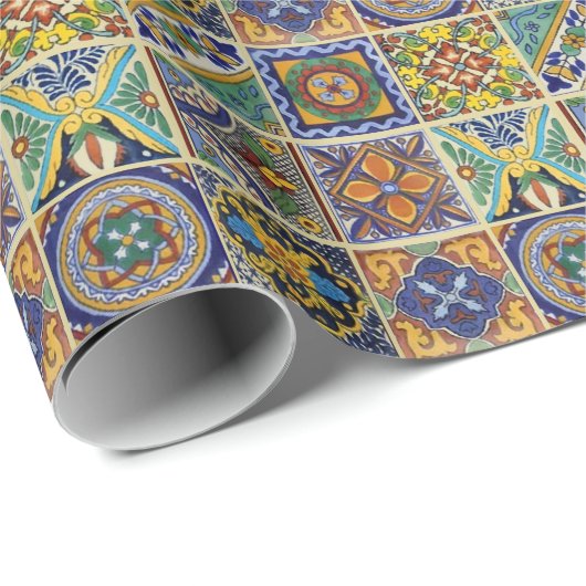 Mexican Talavera Tiles Cadeaupapier (Rol Hoek)