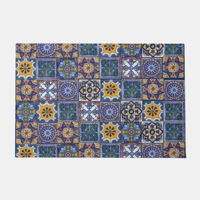 Mexican Talavera Tiles Deurmat (Voorkant)