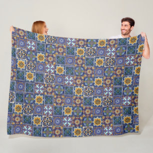 Mexican Talavera Tiles Fleece Deken