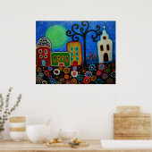 MEXICAN TOWN-POSTERS POSTER (Keuken)