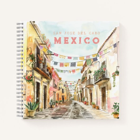 Mexican Town Travel Journal Notitieboek (Voorkant)