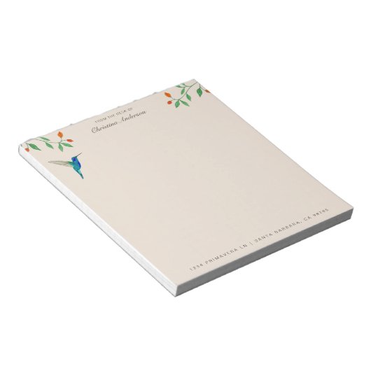 Mexican Violetear Hummingbird  Notitieblok (Schuin)