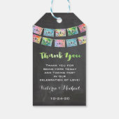 Mexican Wedding Fiesta dank u voor cadeau labels Cadeaulabel (Achterkant)