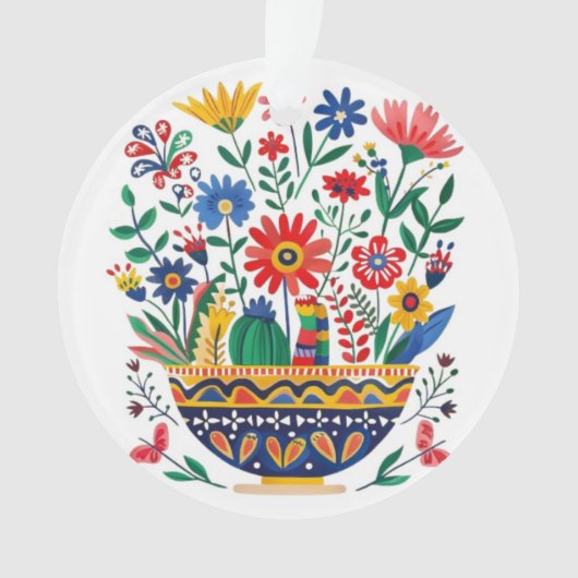 Mexicana Bouquet and Cat, Ornament (voorkant)