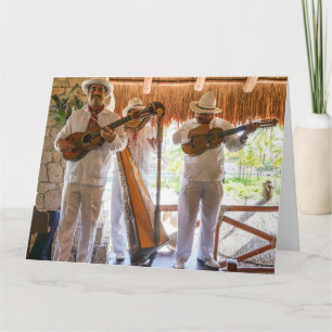 MEXICANBAND SINGERS FUNNY BIRTHDAY-KAARTEN KAART