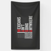 Mexicanen gaan nergens naar toe spandoek (Verticaal)