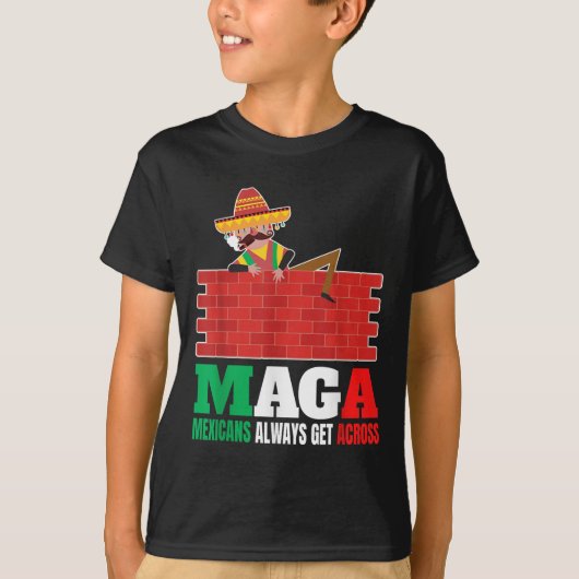 Mexicanen komen altijd over de Mannen T-shirt (Voorkant)