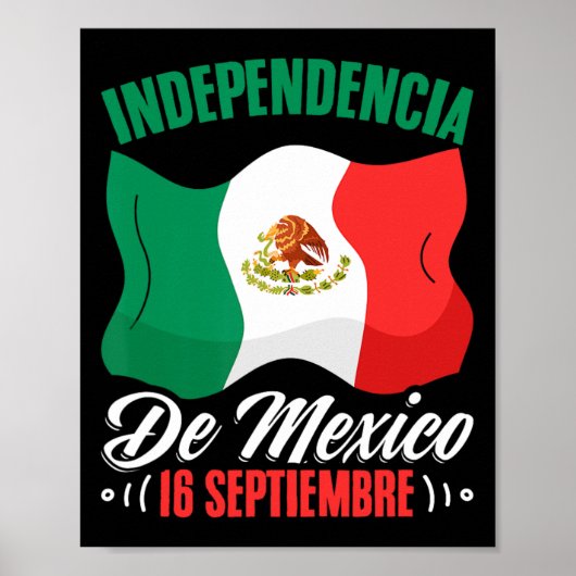 Mexico 16 september Mexicaanse onafhankelijkheid Poster (Voorkant)