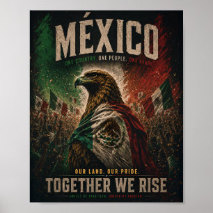Mexico Adelaar Patriottische Muurkunst Poster