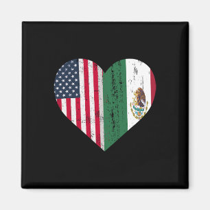 Mexico Amerikaanse vlag Patriot Mexicaanse vlag Am Magneet