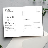 Mexico Beach Destination Wedding Save the Date Briefkaart