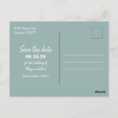 Mexico Beach Palm Tree Bewaar de data Briefkaart (Achterkant)