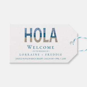Mexico Beach Welkom op onze bruiloft geschenkzak Cadeaulabel