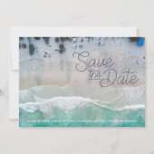 Mexico Bestemming Strand Huwelijk Save the Date (Voorkant)