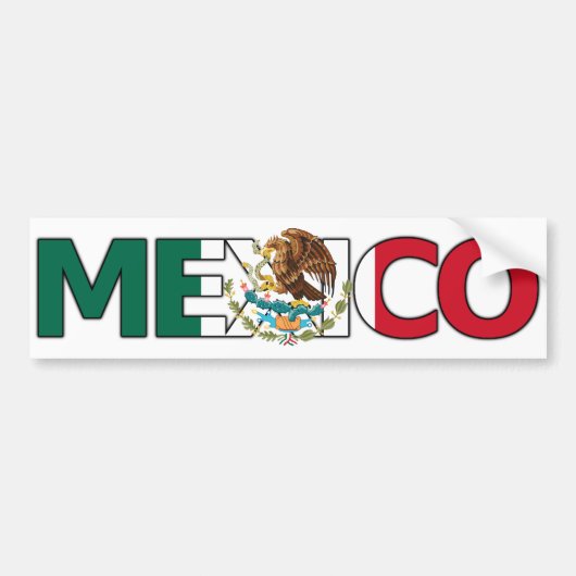 Mexico-Bumpersticker Bumpersticker (Voorkant)