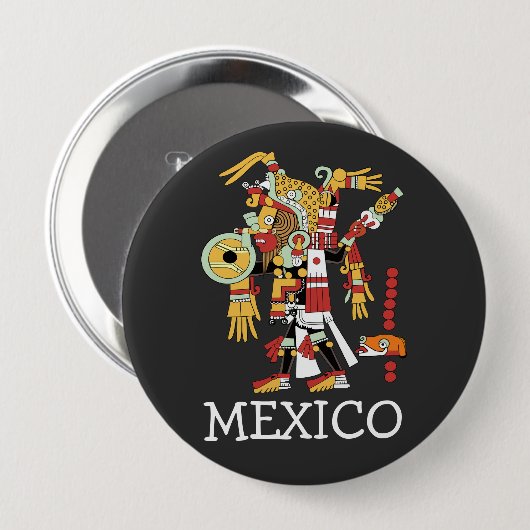 Mexico-Button Ronde Button 4,0 Cm (Voorkant /achterkant)