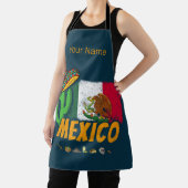 Mexico -  cactus met vlag Sombrero Souvenir Schort (Insitu)