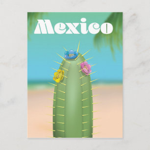 Mexico Cactus-reisposter Briefkaart