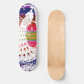 Mexico-Cali Peacock Skateboard (Voorkant)