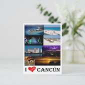 Mexico - Cancun I Love - Briefkaart (Staand voorkant)