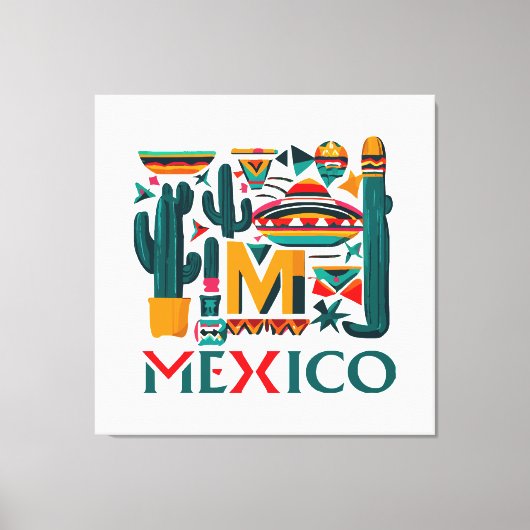 MEXICO CANVAS AFDRUK (Voorkant)