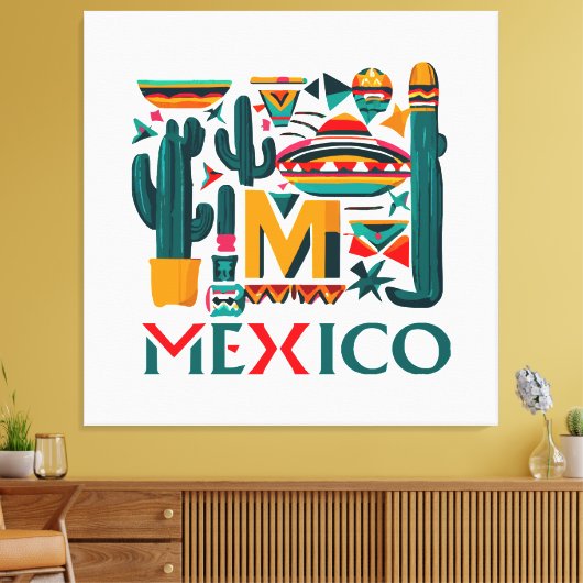 MEXICO CANVAS AFDRUK (Insitu (Woonkamer))