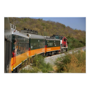 Mexico, Chihuahua, Koperkanyon. Uitzichten vanuit Foto Afdruk
