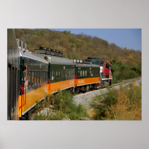 Mexico, Chihuahua, Koperkanyon. Uitzichten vanuit Poster