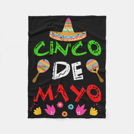 Mexico Cinco De Mayo Fleece Deken (Voorkant)