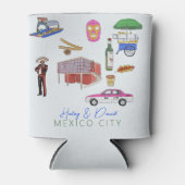 Mexico City bruiloft Blikjeskoeler (Voorkant)