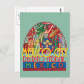 MEXICO CITY Mexico Briefkaart (Voorkant / Achterkant)