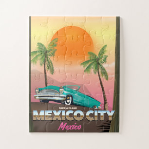 Mexico City, Mexico vakantieposter Legpuzzel