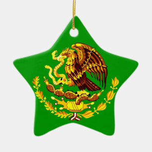 Mexico COA Gold Keramisch Ornament