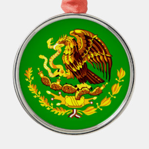 Mexico COA Gold Metalen Ornament