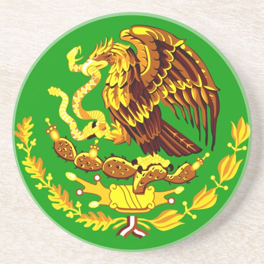 Mexico COA Gold Zandsteen Onderzetter (Voorkant)
