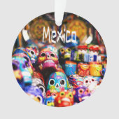 Mexico Colorful Bright skulls Ornament (voorkant)