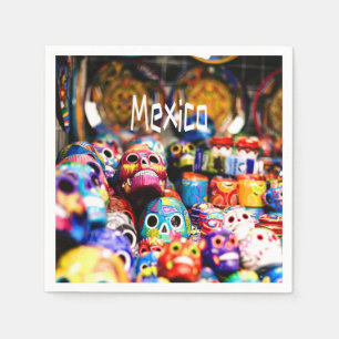Mexico Colorful Bright skulls Servet