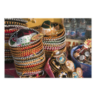 Mexico, Cozumel. Souvenirs op Isla de Cozumel Foto Afdruk