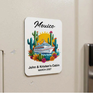 Mexico Cruise Ship Stateroom Marker Magneet