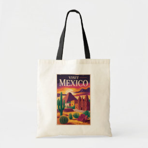 Mexico Cultuur Illustratie Reis Kunst Vintage Tote Bag