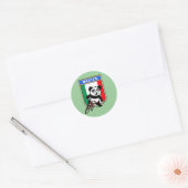 Mexico Cycling Panda Ronde Sticker (Envelop)