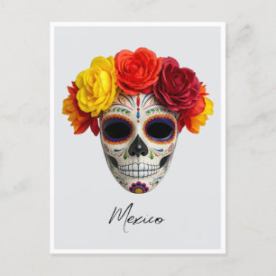 Mexico Dag van de Doden masker Briefkaart