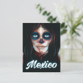 Mexico Dag van het poster van de dood Briefkaart (Staand voorkant)