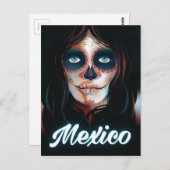 Mexico Dag van het poster van de dood Briefkaart (Voorkant / Achterkant)