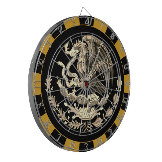 Mexico-dartboard, Eagle & Flag-darts/game-board Dartbord (Voorkant Links)