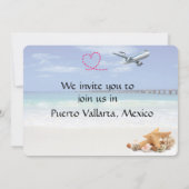 Mexico Destination Wedding Invitation Kaart (Achterkant)